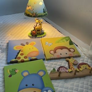 Child’s Fantasy Room decor and lamp,Sweet colorful